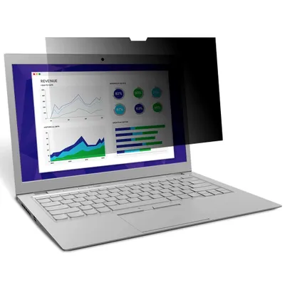 Produktbild von 3M Blickschutzfilter für 15,6" Breitbild-Laptop mit randlosem Display, 39,6 cm (15.6"), 16:9, Laptop, Rahmenloser Blickschutzfilter, Anti-Glanz