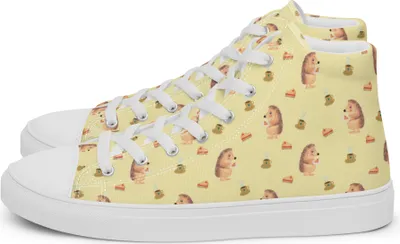Produktbild von Mr. & Mrs. Panda Halbschuhe Igel Kuchenstück Größe 36 - Gelb - Geschenk, Sneaker Damen, Turnschuhe, Torte, Sportschuhe, Kuchen, Lustige Sprüche, Backen, Geburtstagskuchen