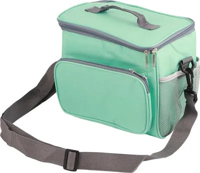 Image de Sac isotherme en tissu multifonctionnel Lunch thermique moderne Sac à main avec épaule unique pour la maison et le travail Vert