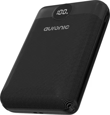 Produktbild von Auronic Powerbank 20.000 mAh - Schnellladegerät über USB-C und USB-A - Inklusive Kabel - 4 Ladeanschlüsse - Quick Charge - Notfallpaket - Schwarz