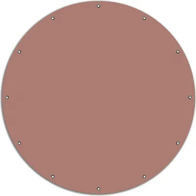 Produktbild von Wallario rundes Outdoor-Poster für Garten oder Balkon, Motiv Pastellpink, 120 cm Durchmesser