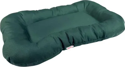 Produktbild von Wasserfestes hundebett größe 60x40 cm - robust, pflegeleicht, aus codura, matte für kleine, mittlere und große hunde, für innen- und außenbereich - farbe - flaschengrün