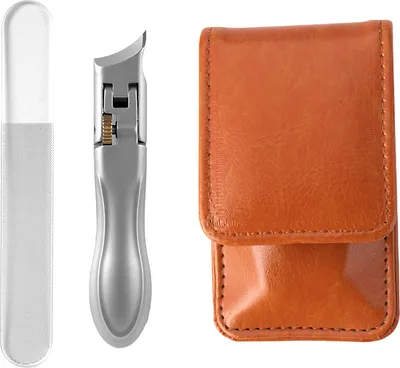 Produktbild von INF Nagelknipser-Set aus Edelstahl mit Lederetui