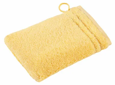Produktbild von Vossen 116048 | Vienna Style Supersoft Waschhandschuh / 22 x 16 cm - Farbe: Citro - Größe: 22 x 16 cm