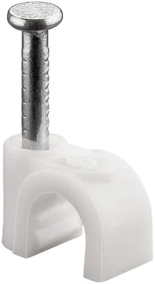 Produktbild von Goobay Kabelschelle, Weiß, max. Kabeldurchmesser: 5,0 mm, 100 Stk. im Plastikbeutel