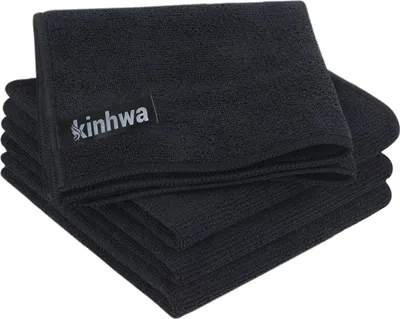 Immagine prodotto di Set di 4 panni in microfibra 30x30cm nero Super assorbenti e senza pelucchi