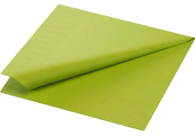 Produktbild von 1000 DUNI Servietten, kiwi, 3-lag., 33x33 cm, 1/4 Falz 149069