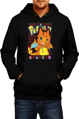 Produktbild von Herren Kapuzenpullover Japan Manga Anime Comics Pokemon 021, Man XL / Schwarz