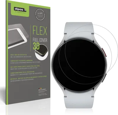 Produktbild von 2x Full Cover Schutzfolie matt für Samsung Galaxy Watch 6 44mm Panzerfolie Anti-Shock