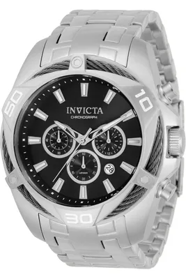 Obrázek produktu pro Invicta Bolt 34118 Pánské Hodinky - Quartz Hnutí - Nerezová Ocel s Šedým Ciferníkem - 50 mm