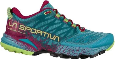Zdjęcie produktu dla Akasha II Woman, La Sportiva Mountain Running® Footwear, 37.5, Topaz/Red Plum (niebieski) - La Sportiva