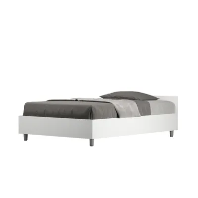 Immagine prodotto di ITYHOME - Letto una piazza e mezza senza rete 120x200 bianco frassino Nuamo