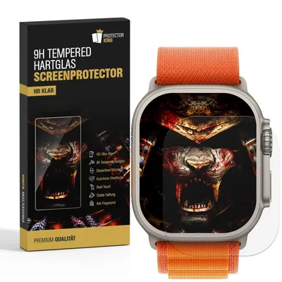 Produktbild von 2x 9H Panzerglas für Apple Watch Ultra 3 49mm HD klar Tempered Glass Displayschutz Schutzglas Schutzfolie Screen-Protector