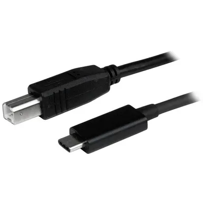 Zdjęcie produktu dla StarTech.com USB2CB1M, 1 m, USB C, USB B, USB 2.0, Męska/Męska, Czarny