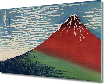 Produktbild von Coloray Kochplattenabdeckung Herdabdeckplatte 80x52 cm Hackbrett Schneidebrett Küchenbrett - berg Himmel