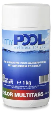Produktbild von myPOOL Chlor MultiTabs 200gr. 1,0 kg