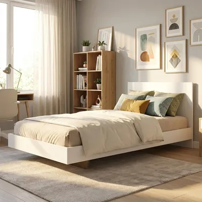 Produktbild von BETT LOFT mit Lattenrost / Bett 90x190 - Weiß