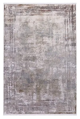 Obrázok produktu pre Arktis, dizajnový koberec, 200 × 140 cm, béžovo-sivý – moderný koberec s krátkym vlasom, s jemnou textúrou pripomínajúcou hodvín, mäkký a strojovo tkaný