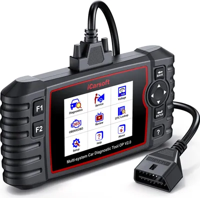 Produktbild von iCARSOFT OBD2 DIAGNOSEGERÄT SCANNER OP V 2.0 kompatibel mit Opel Vauxhall inkl. e Updates