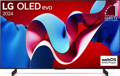 Produktbild von LG OLED evo OLED42C44LA 107cm (42"), 2024, 4K, OLED, Smart-TV, WLAN, Schwarz