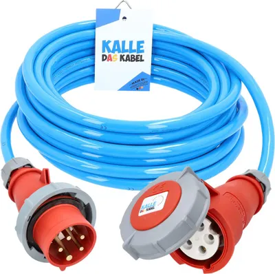 Produktbild von Kalle Verlängerungskabel CEE 400V 16A 2,5mm² Extreme Blau Aquasafe IP67 15 Meter