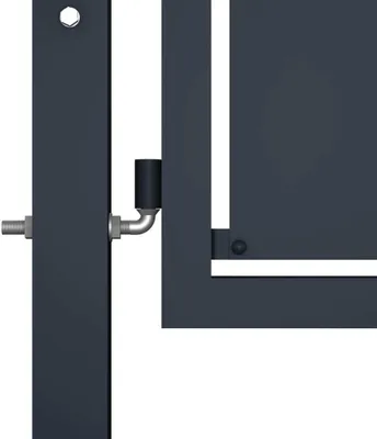 Produktbild von (Design 2026） Gartentor aus Stahl 100 x 100cm Anthrazit - HOMMIE 374538 - Gartentore