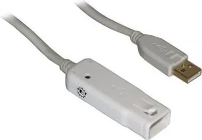 Produktbild von LogiLink 12m USB 2.0, 12 m, USB A, USB A, Männlich/Weiblich, 0,48 Gbit/s, Weiß
