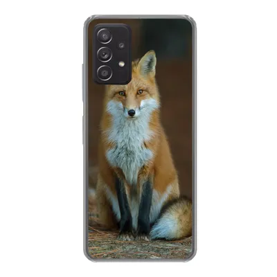 Produktbild von MuchoWow® Handyhülle Schutzhülle Hülle für Samsung Galaxy A33 5G Fuchs - Makro - Rot Silikon Softcase Handy Hülle - Kartenhalter