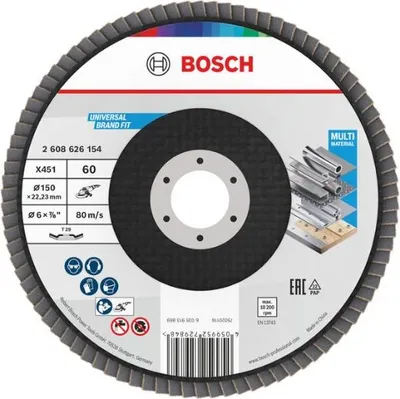 Produktbild von X451 Fächerschleifscheibe, 150 x 22,23 mm, K60, Z29, 15-tlg