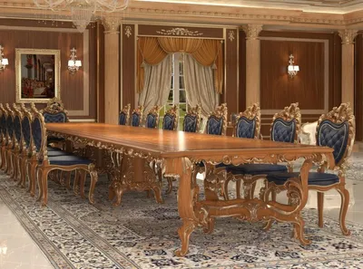 Produktbild von Casa Padrino Luxus Barock Esstisch Braun / Gold - Verschiedene Größen - Prunkvoller Massivholz Esszimmertisch - Hotel Restaurant Schloss Möbel - Luxus Qualität -  Italy