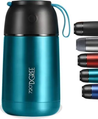 Image de 720°DGREE "wunderJar" récipient isotherme pour aliments, récipient isolant en acier inoxydable sans BPA, boîte à lunch pour les voyages, aliments pour bébés, boissons chaudes, etc