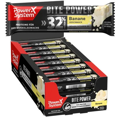 Karton Bite Power Proteinriegel Banane