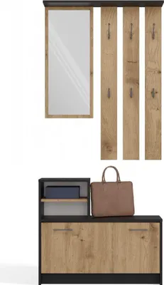 Produktbild von Garderobe VIVA, Artisan Eiche / Anthrazit