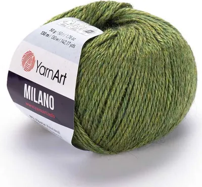 Obrázek produktu pro YarnArt Milano příze 50 g / 130 m - barva 865 zelená - pletací a háčkovací příze