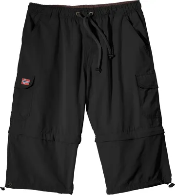 Produktbild von Abraxas Zipp-off-Bermuda schwarz Übergröße