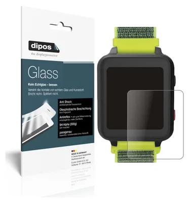 Produktbild von 2x Schutzfolie für Anio 5 Smartwatch matt - Anti-Shock 9H Folie dipos Glass Kunststoffglas