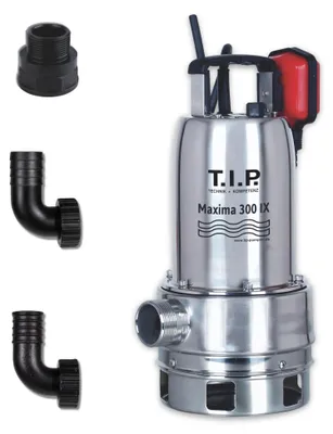 Schmutzwasserpumpe 18.000 l/h, Edelstahl, 700 W, mit Schwimmerschalter