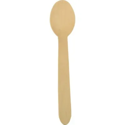 Image de PapStar 18249 Cuillère jetable bois Pure - 15,7 cm, 100 pièces, compostable