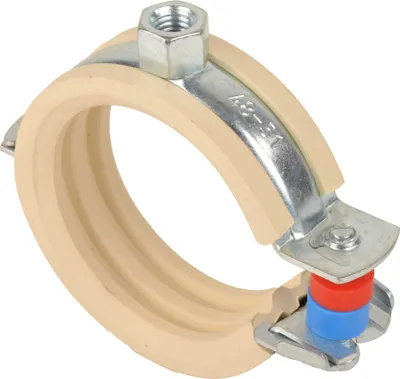 Produktbild von 10 Stück - Gelenkrohrschelle 19 mm - 22 mm M8 für Kunststoffrohr : 19-22 mm x M8 Größe: 19-22 mm x M8
