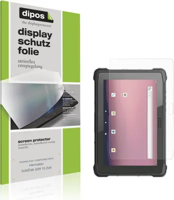 Image de 2x Film de protection d'écran pour Hermatec SolidTab G99 10 Zoll protecteur antireflet dipos