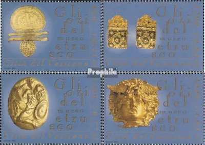 Produktbild von Briefmarken Vatikanstadt 2001 Mi 1386-1389 (kompl.Ausg.) postfrisch Etruskisches Museum