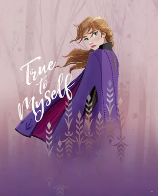 Produktbild von Disney Poster Die Eiskönigin Anna Lila - 610159 - 40 x 50 cm