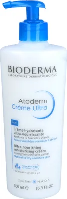 Produktbild von Bioderma Atoderm Ultranährende Feuchtigkeitscreme, 500 ml, für trockene, empfindliche, normale & atopische Haut, ohne Parabene