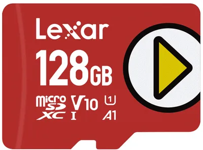 Image de Lexar PLAY MicroSDXC 128Go UHS-I U1 V10 A1 Carte mémoire haute vitesse