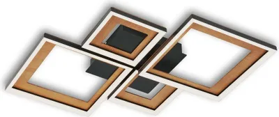 Produktbild von Briloner Leuchten FRAME - Wand-& Deckenleuchte - 3727015 - Stufenweise dimmbar - 3000K warmweiß - Memoryfunktion - Schwenkbar - 53 x 53 x 8 cm