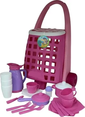 Image de Chariot avec service de table, 31 pièces, pour enfants