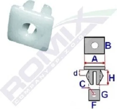 Image de ROMIX ROM pince pour tissus d'ameublement C10073