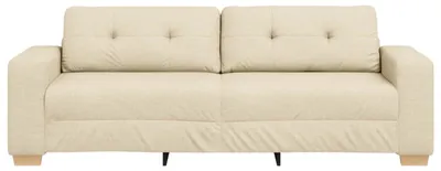 Produktbild von vidaXL 3-Sitzer-Sofa Creme 220 cm Stoff