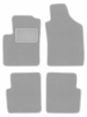 Productafbeelding van Velours automatten voor Lancia Ypsilon III vanaf 2011 (hatchback) – 4-delig, grijs, op maat – Wielganizator OSLO