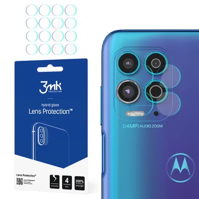 Produktbild von 3mk Hybridglas Lens Protection für Motorola Moto G100 5G Kamera Objektiv Kameralinse 0,16mm 6H (4 Stück)
